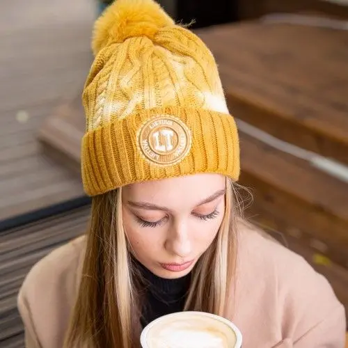 Unisex geltona žieminė kepurė LT Lietuva - Robin Ruth