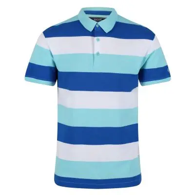 Vyriški medvilniniai polo marškinėliai Regatta Maxen - Anitgua Stripe