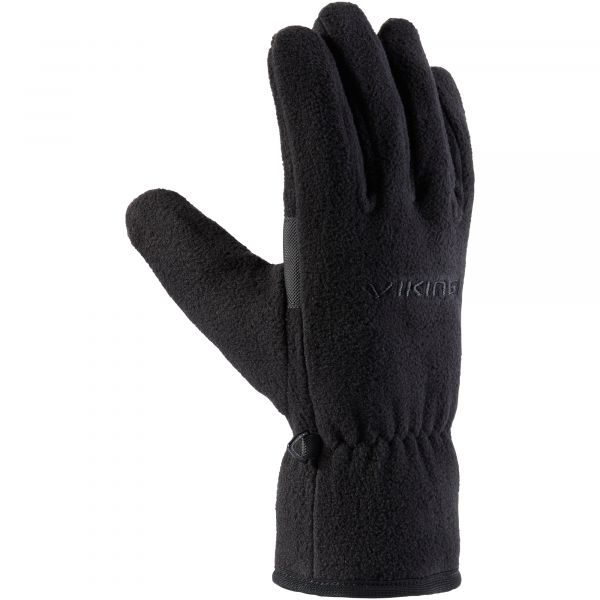Unisex daugiafunkcinės flisinės pirštinės Viking Comfort - juoda