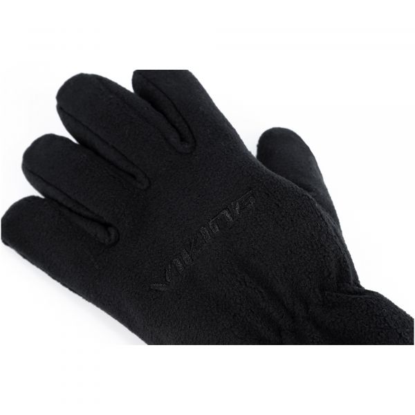 Unisex daugiafunkcinės flisinės pirštinės Viking Comfort - juoda