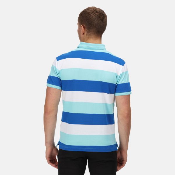 Vyriški medvilniniai polo marškinėliai Regatta Maxen - Anitgua Stripe