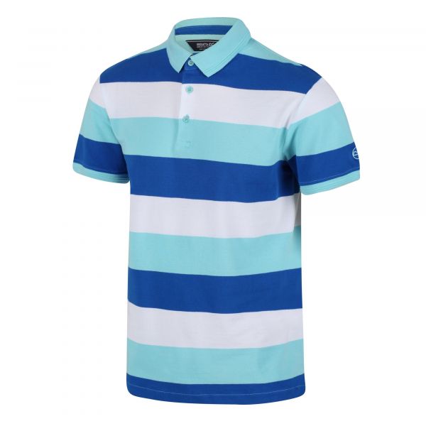 Vyriški medvilniniai polo marškinėliai Regatta Maxen - Anitgua Stripe
