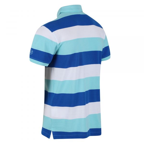 Vyriški medvilniniai polo marškinėliai Regatta Maxen - Anitgua Stripe