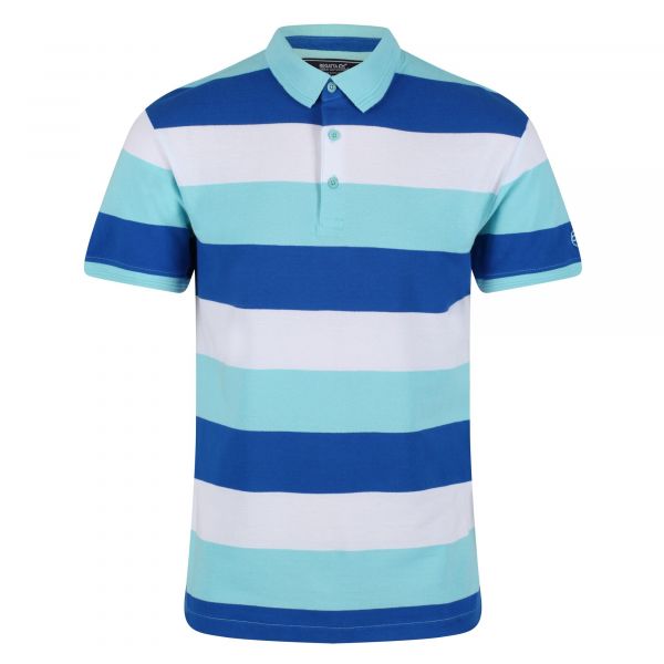 Vyriški medvilniniai polo marškinėliai Regatta Maxen - Anitgua Stripe