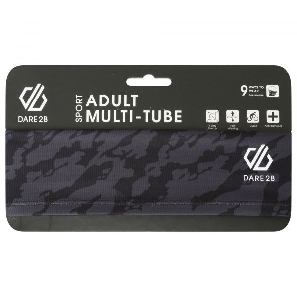 Unisex kaklaskarė-kaukė Dare 2b Vary Multitube - juoda/kamo