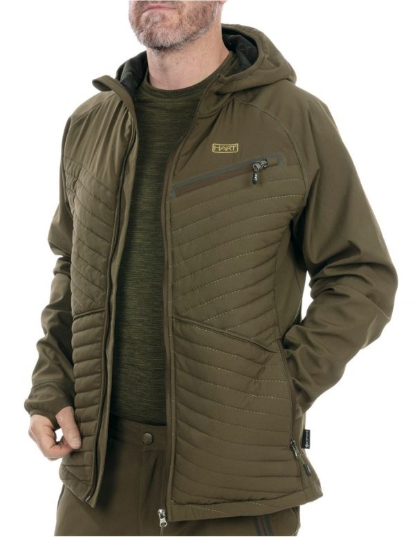 džemperis/striukė HART IBICE HOODIE Hybrid - Dark Olive