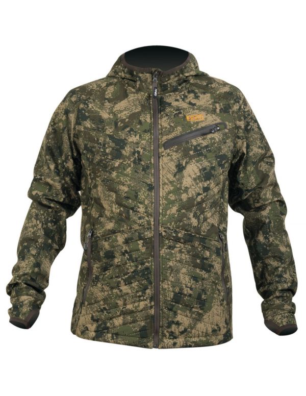 Kamufliažinis džemperis/striukė HART IBICE HOODIE Hybrid - Pixel Forest