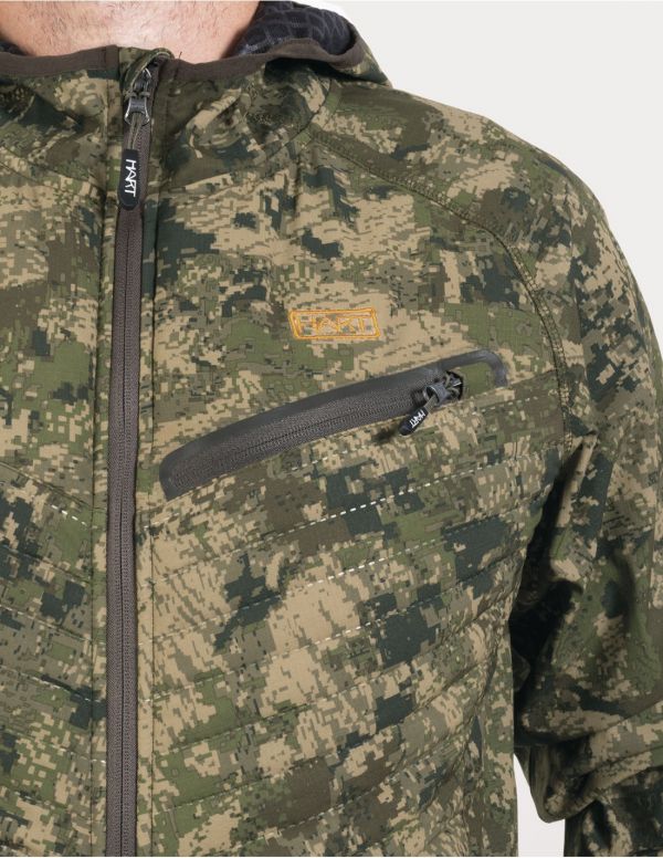 Kamufliažinis džemperis/striukė HART IBICE HOODIE Hybrid - Pixel Forest