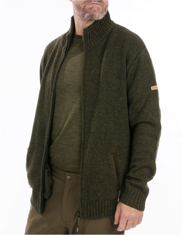 Vilnos kardiganas HART Nevis FZ- Dark Olive