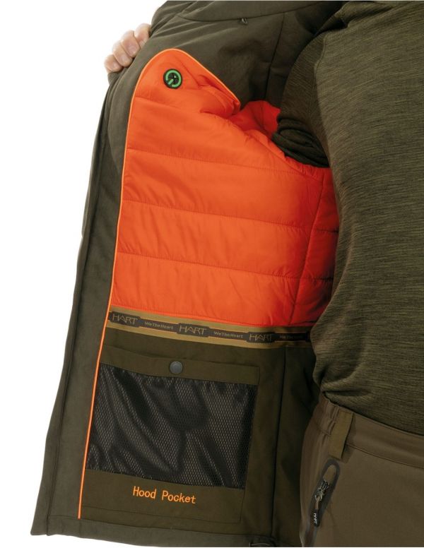 Pašiltinta klasikinė striukė HART TAUNUS WR J- Dark olive