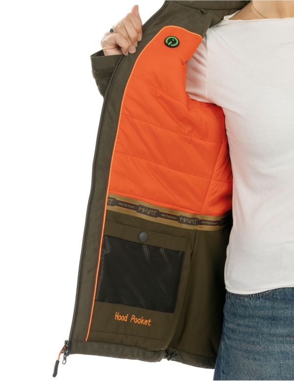 Moteriška Pašiltinta klasikinė striukė HART TAUNUS WR J- Dark olive