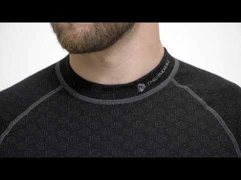 Vyriški termomarškinėliai MERINO Xtreme - juoda, pilka