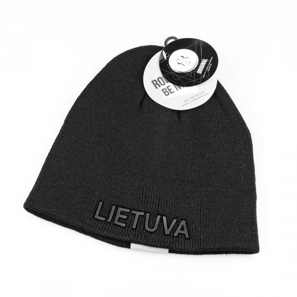 Unisex rudeninė/žieminė kepurė Epigone Lietuva - juoda