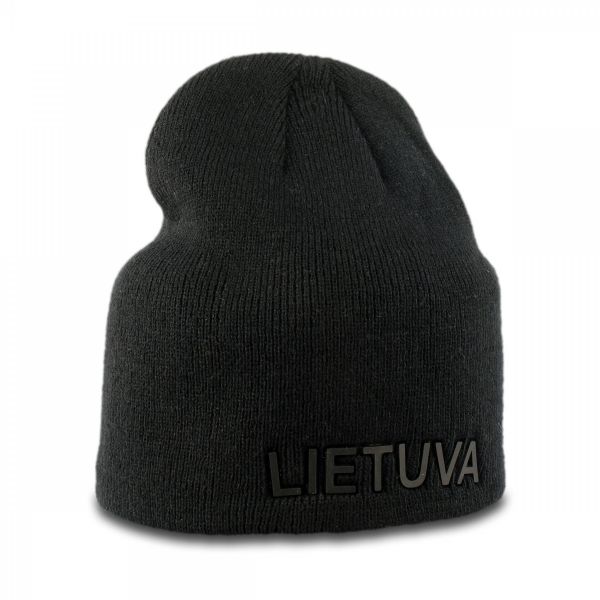 Unisex rudeninė/žieminė kepurė Epigone Lietuva - juoda