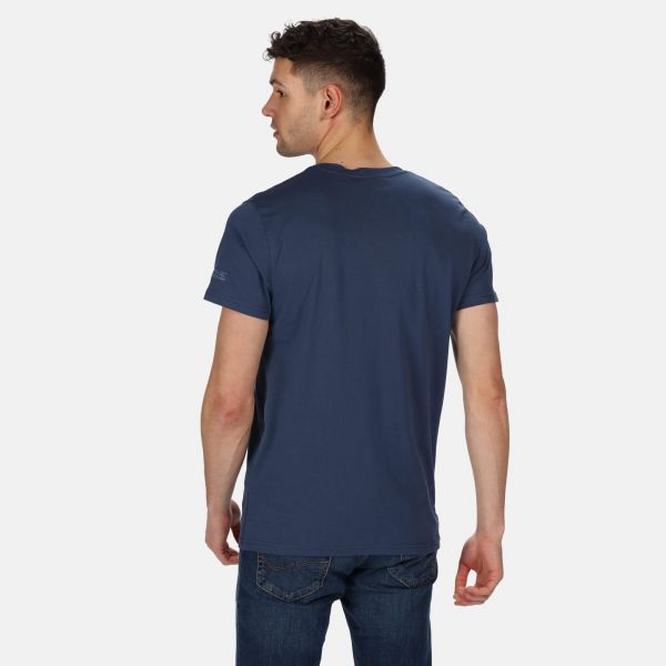 Vyriški medvilniniai marškinėliai Regatta Cline IV - mėlyna