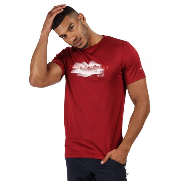 Vyriški sportiniai marškinėliai Fingal V - raudona