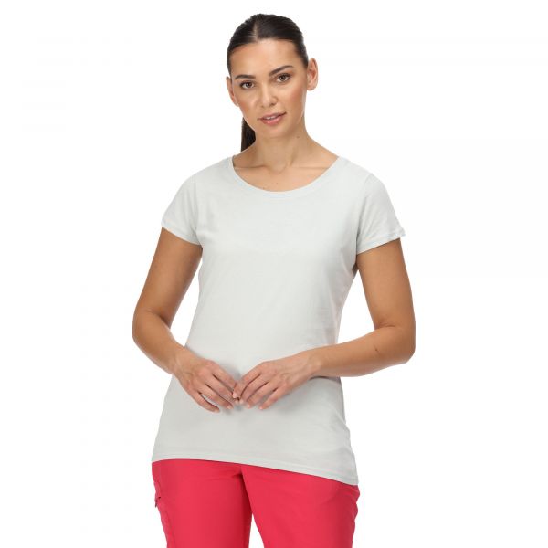 Moteriški medvilniniai marškinėliai Regatta Carlie - balta