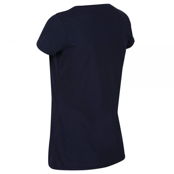 Moteriški medvilniniai marškinėliai Regatta Carlie - mėlyna