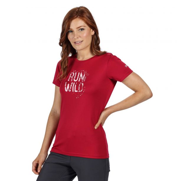 Moteriški marškinėliai Fingal V - raudona