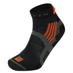 Vyriškos bėgimo kojinės Lorpen X3TE Trail Running Eco - juoda, oranžinė