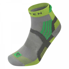 Vyriškos bėgimo takais kojinės Lorpen T3 X3TE - pilkos/žalios