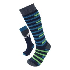 Vaikiškos slidinėjimo kojinės syu merino Lorpen T1 (2 poros) - mėlynos/žalios