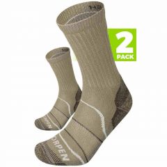 Unisex aktyvaus laisvalaikio kojinės Lorpen LIGHT ECO 2 Pack - Light Brown