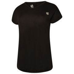 Moteriški sportiniai marškinėliai Dare 2b Vigilant - juodi