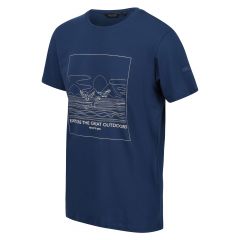 Vyriški marškinėliai Regatta Cline VII - tamsiai mėlyni