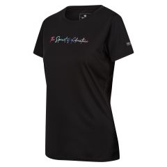Moteriški marškinėliai Regatta Fingal VII - juodi