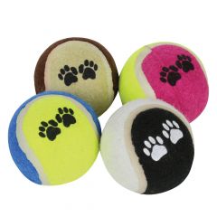 Šuns žaislas teniso kamuoliukas - juoda, ruda, žalia