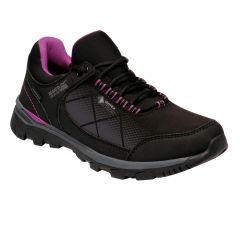 Moteriški neperšlampami vaikščiojimo batai Regatta Highton - juoda, violetinė