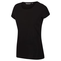 Moteriški medvilniniai marškinėliai Regatta Carlie - juoda
