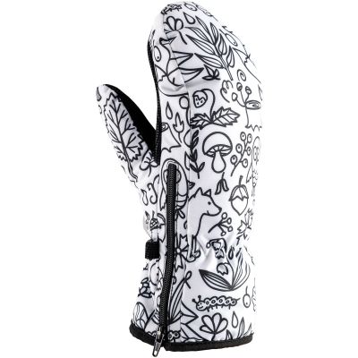 Vaikiškos pirštinės Viking Motiv - baltos/juodos