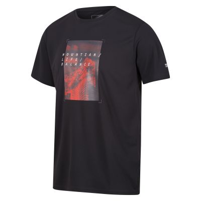 Vyriški marškinėliai Regatta Fingal VII - juodi