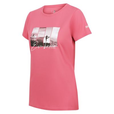 Moteriški marškinėliai Regatta Fingal VII - rožiniai