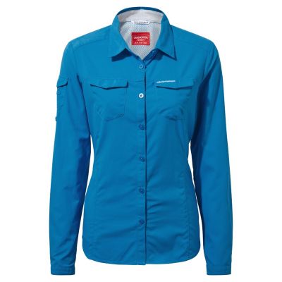 Moteriški marškiniai Craghoppers NL Adv - mėlyna