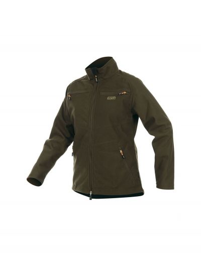 Moteriška dvipusė softshell striukė HART TULSA-S - Dark Olive / HV Camo