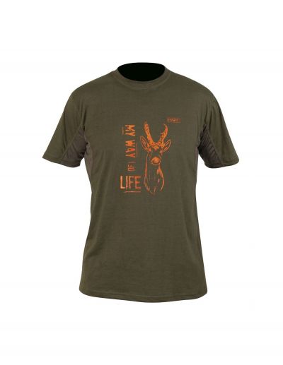 Vyriški marškinėliai HART BRANDED Roe Deer - žali