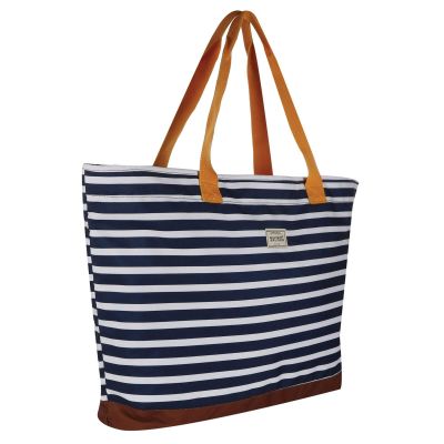 Paplūdimio krepšys Regatta Stamford - mėlyna, ruda